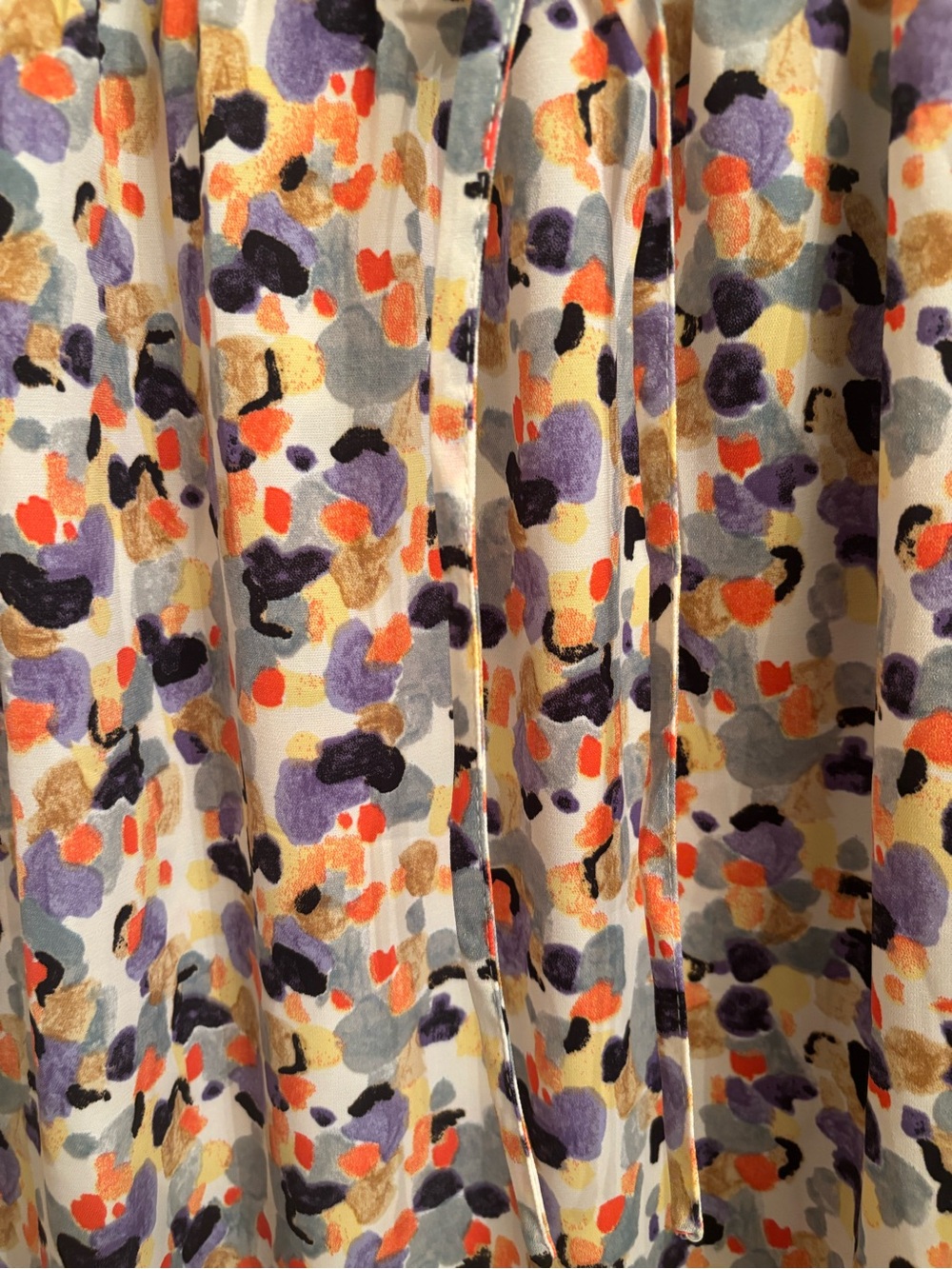 Elastic-Waist Multi-Color Midi Skirt - Picture 3 of 4